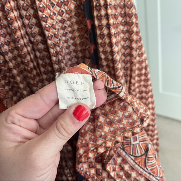 Dôen Tulsi Dress Sleeveless Clay Patchwork Quilted - Picture 10 of 10